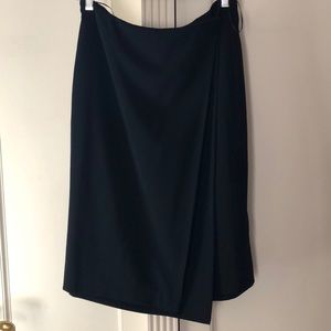 Black mid length skirt